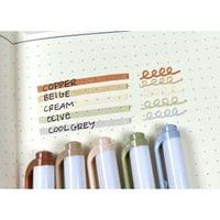 Zebra Текст маркер Mildliner Neutral, двоен, 5 цвята - 2