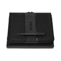 Hugo Boss Комплект химикалка и папка Arche Iconic, А5, черни - 1