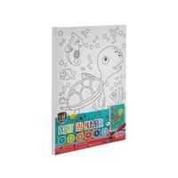 Moxy Платно за оцветяване Костенурка, по номера, с четка и бои, 297 x... - 1
