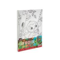 Moxy Платно за оцветяване Маймуна, по номера, с четка и бои, 297 x 195 mm - 1