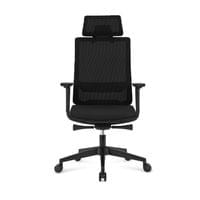 Ергономичен стол RFG Meteor X Black HB, дамаска и меш, до 130 kg, черна... - 2 Ергономичен стол RFG Meteor X Black HB, дамаска и меш, до 130 kg, черна... - 2
