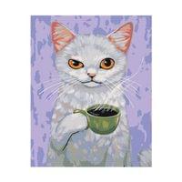 Foska Комплект рисуване по номера Grumpy, 40 x 50 cm - 0