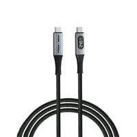 Кабел Verbatim Sync&amp;amp;Charge, магнитен, с дисплей, USB Type-C към USB... - 1
