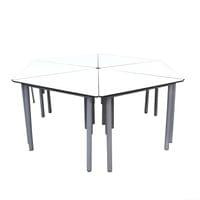 Ученическа маса RFG Flexus, MDF, триъгълна, 90 х 79 х 76... - 1