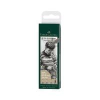 Faber-Castell Тънкописец Pitt, S, F, M, B, топлосив, 4 броя - 1 Faber-Castell Тънкописец Pitt, S, F, M, B, топлосив, 4 броя - 1