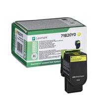 Оригинална тонер касета Lexmark 71B20Y0, 2300 страници/5%, Yellow - 1 Оригинална тонер касета Lexmark 71B20Y0, 2300 страници/5%, Yellow - 1