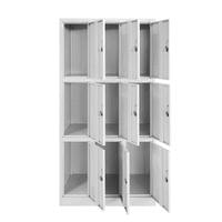 Гардероб RFG, метален, троен, с девет клетки, 90 x 45 x... - 2