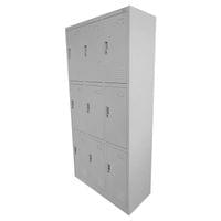 Гардероб RFG, метален, троен, с девет клетки, 90 x 45 x... - 3