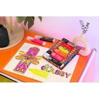 Faber-Castell Текст маркер, 1 черен и 3 неонови цвята - 2 Faber-Castell Текст маркер, 1 черен и 3 неонови цвята - 2