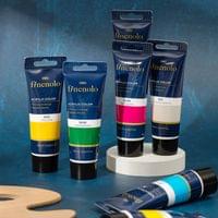 Deli Акрилна боя Finenolo, в тубичка, 75 ml, оранжева - 3