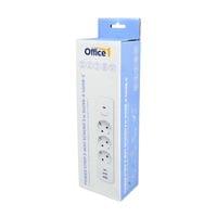 Разклонител Office 1, шуко, 3 гнезда, 3 m кабел, 2 USB Type-A, 1 USB... - 2