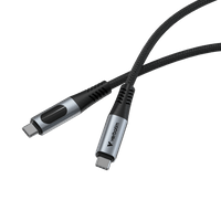 Кабел Verbatim Sync &amp; Charge, USB Type-C към USB Type-C, с дисплей, 100... - 2