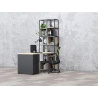Стелаж RFG Boxi M, метален, 72 х 37 х 212 cm, черен - 1