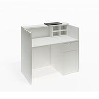 Рецепция RFG Ravena, 1200 х 632 х 1066 mm, ПДЧ, бяло-черна - 3 Рецепция RFG Ravena, 1200 х 632 х 1066 mm, ПДЧ, бяло-черна - 3