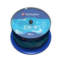 CD-R Verbatim, 700 MB, 52x, със защитно покритие, 50 броя в шпиндел - 1