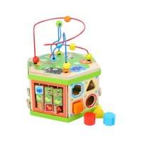 Small Foot Куб Сафари, дидактичен, дървен, 29 х 25 х 30 cm - 1