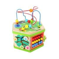 Small Foot Куб Сафари, дидактичен, дървен, 29 х 25 х 30 cm - 4