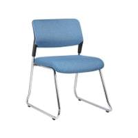 Посетителски стол RFG Evo 4S M, текстил, метална основа, до 120 kg, син - 1