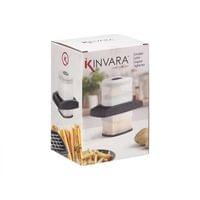 Уред за рязане на картофи Kinvara, с контейнер, черен - 2