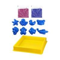 Комплект кинетичен пясък Junior Play Sand, животни, 500 g - 2 Комплект кинетичен пясък Junior Play Sand, животни, 500 g - 2