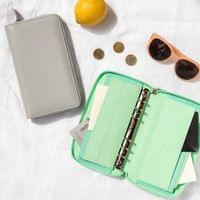 Filofax Органайзер Saffiano Personal, с цип, светлосив - 10