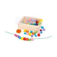 Small Foot Мъниста за нанизване, в кутия, 84 броя - 1