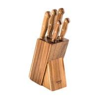 Lamart Комплект от 5 ножа, с дървена поставка - 1