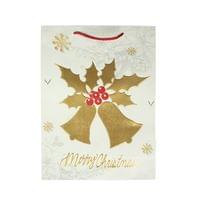 Подаръчна торбичка Merry Christmas - Камбанки, коледна,... - 1