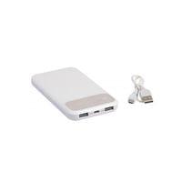 TOPS Външна батерия Silicon Valley, 10 000 mAh, сиво-бяла - 1