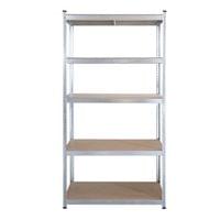 Стелаж RFG, метален, с 5 рафта, 900 х 300 х 2460 mm, MDF,... - 2