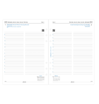 Filofax Пълнител за органайзер Classic, А5, за 2025... - 2