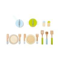 Small Foot Комплект съдове и прибори за готвене, детски, дървени, 13 части - 2