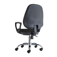 Ергономичен стол RFG Presto Chrome, текстил, до 130 kg, сив меланж - 4 Ергономичен стол RFG Presto Chrome, текстил, до 130 kg, сив меланж - 4