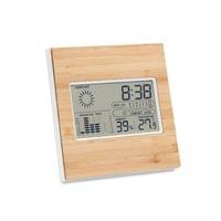 More Than Gifts Метеостанция Turku, с панел от бамбук, 13 х 2.3 х 13 cm - 1