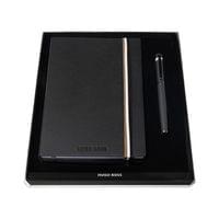 Hugo Boss Комплект тефтер и ролер Iconic, А5, черни - 1