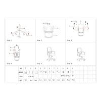Офис стол RFG Smart W, дамаска и меш, Tilt механизъм, до 120 kg, черна... - 2