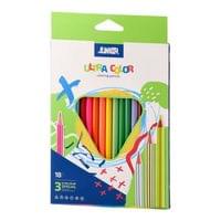 Цветни моливи Junior Ultra Color, триъгълни, 15... - 1 Цветни моливи Junior Ultra Color, триъгълни, 15... - 1
