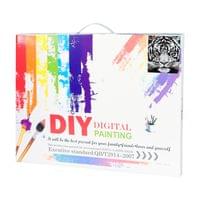 Foska Комплект рисуване по номера Бял тигър, 40 x 50 cm - 4