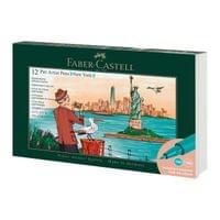 Faber-Castell Маркер Pitt Artist - New York, 12 броя - 1