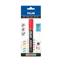 Milan Маркер Fluoglass, скосен, изтриваем, червен - 2