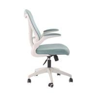 Офис стол RFG Jolly White W, дамаска и меш, Tilt механизъм, до 120 kg, син - 2