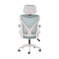 Директорски стол RFG Jolly White HB, дамаска и меш, Tilt механизъм,... - 3