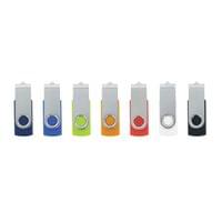 USB флаш памет Swivel, USB 2.0, 16 GB, без лого, бяла - 3