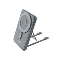 Външна батерия Verbatim Charge n&amp;#039;Go, 5000 mAh, с 2 кабела, USB Type-C, сива - 1