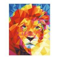 Foska Комплект рисуване по номера Лъв, 40 x 50 cm - 1
