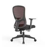 Офис стол RFG Smarter W, дамаска и меш, до 120 kg, черна седалка,... - 3