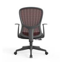 Офис стол RFG Smarter W, дамаска и меш, до 120 kg, черна седалка,... - 4