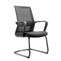 Посетителски стол RFG Smart M, дамаска и меш, до 120 kg, черна седалка,... - 1