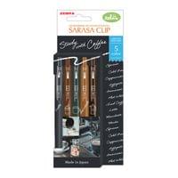 Zebra Гел ролер Sarasa Clip Coffee, 0.5 mm, 5 цвята - 1