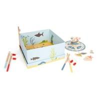 Small Foot Игра Риболов - Приятели, дървена, 30 х 30 х 15 cm - 1
